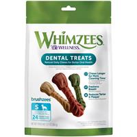 Whimzees Brushzees Dental Dog Treats Small 24ct 465512