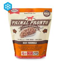 Primal Pronto Scoop &amp; Serve Wholesome Raw Beef Formula for Dogs 4 lb. I005429