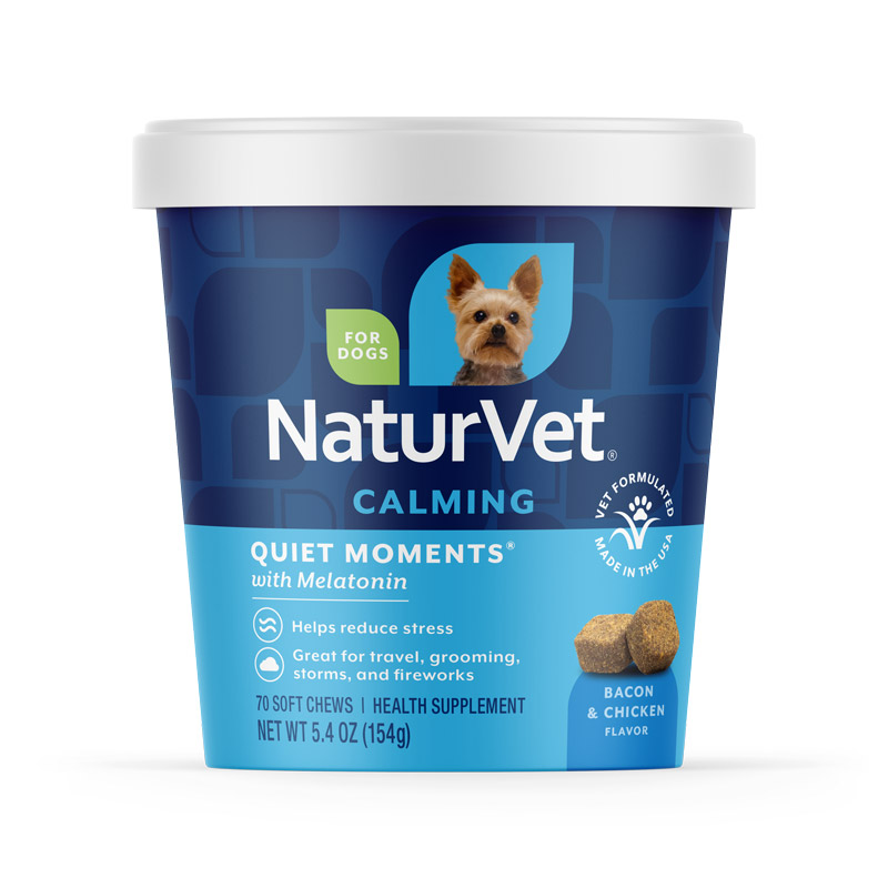 NaturVet Calming Quiet Moments with Melatonin Soft Chews 70 ct.