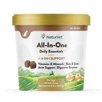 NaturVet® All-In-One 4-IN-1 Support Soft Chews I007830b