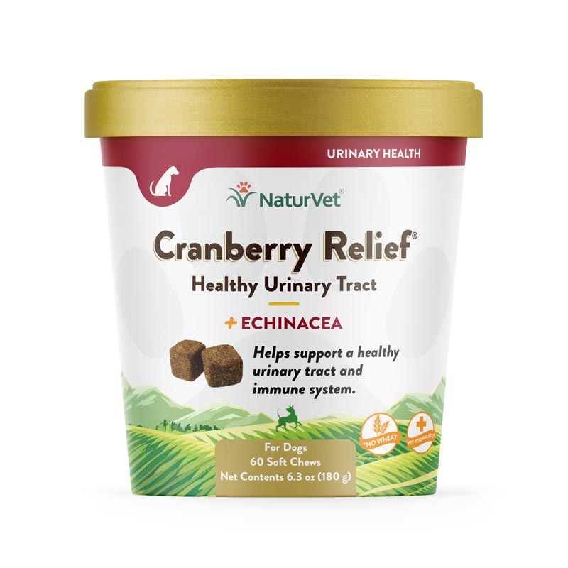 NaturVet® Cranberry Relief® Plus Echinacea Soft Chews for Dogs 60ct I007832
