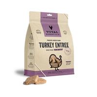 Vital Essentials Turkey Entree Mini Patties Grain-Free Freeze-Dried Dog Food 1lb bag I013607