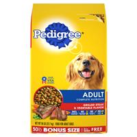 Pedigree Dry Dog Food Adult Grilled Steak &amp; Vegetable Flavor I016111