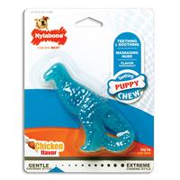 Nylabone Teething Puppy Chew Dental Dinosaur Chew Toy Chicken Flavor I020350