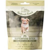 Badlands Ranch Superfood Bites 100% Beef Liver Treats 4 oz. I032169